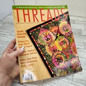 Threads Magazine 2001 May Back Issue y2k Patterns Designs Instructions